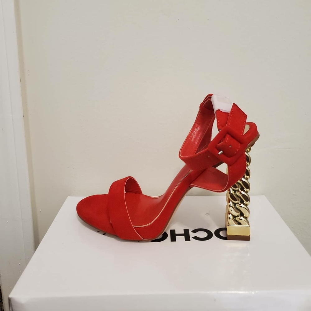 Red Chain Block Heels($10 is my final offer)